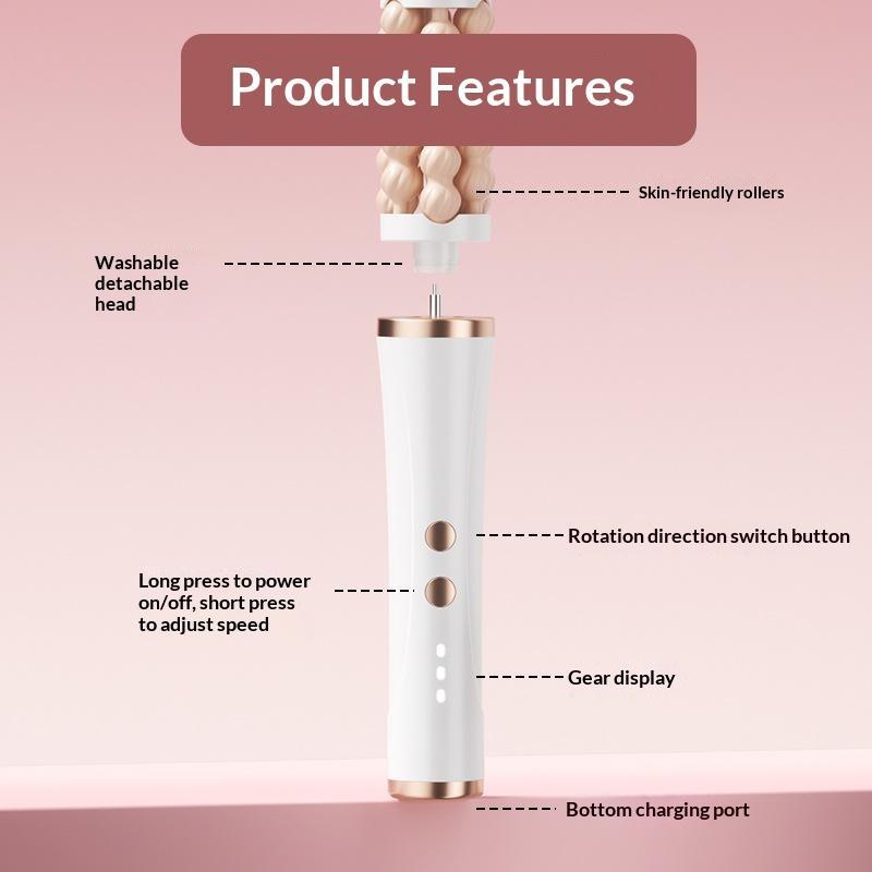 Luxury Skincare Tools - 3D Facial Roller Massager Rotating Wave